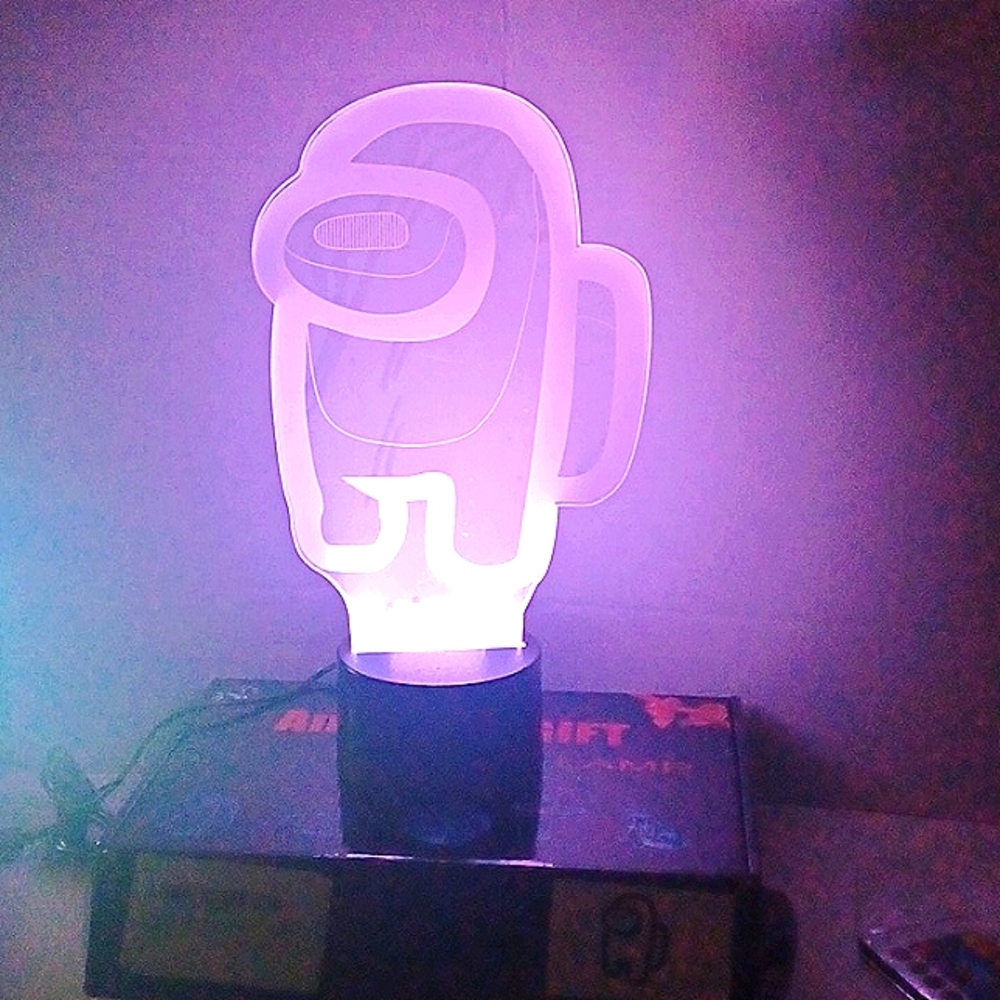 NIB 3D Lamp 16 Colors Remote Control New in Box Dorm Room Essential